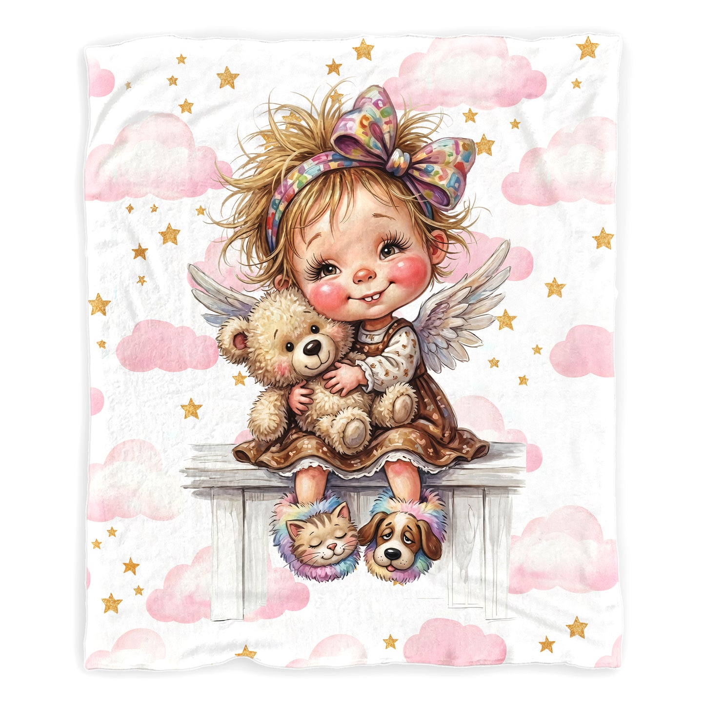 Little Angel Baby Fleece Blanket