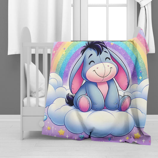 Little Donkey Minky Blanket