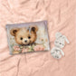 Little Floral Teddy Cot Set