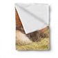 Little Fox Sitting Watercolor Baby Fleece Blanket by Nathan Pieterse