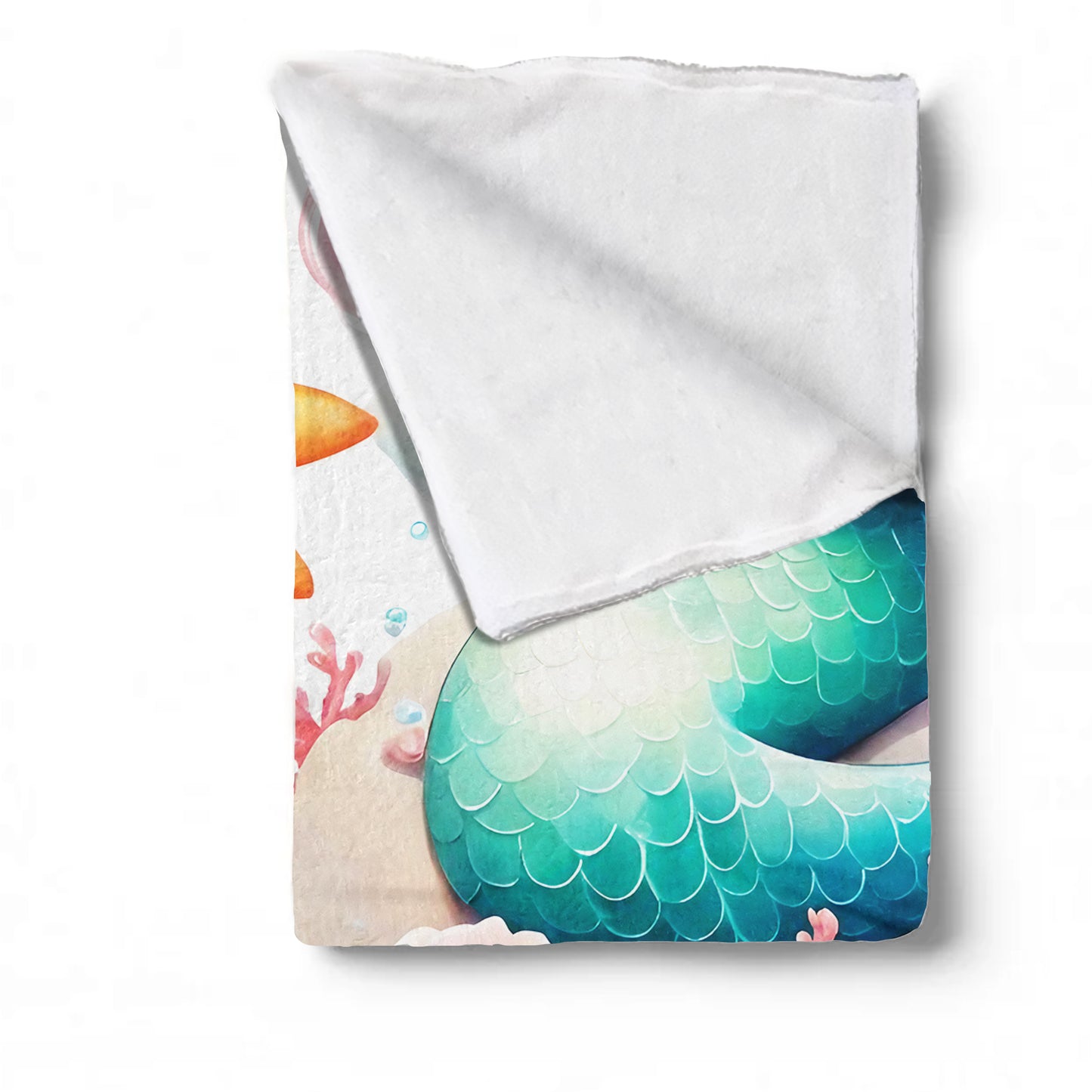 Little Mermaid Princess Toddler Fleece Blanket