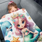 Little Mermaid Princess Toddler Fleece Blanket