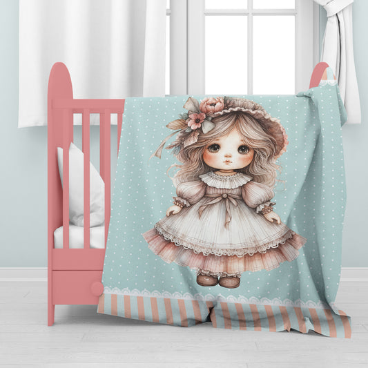 Little Miss Baby Fleece Blanket