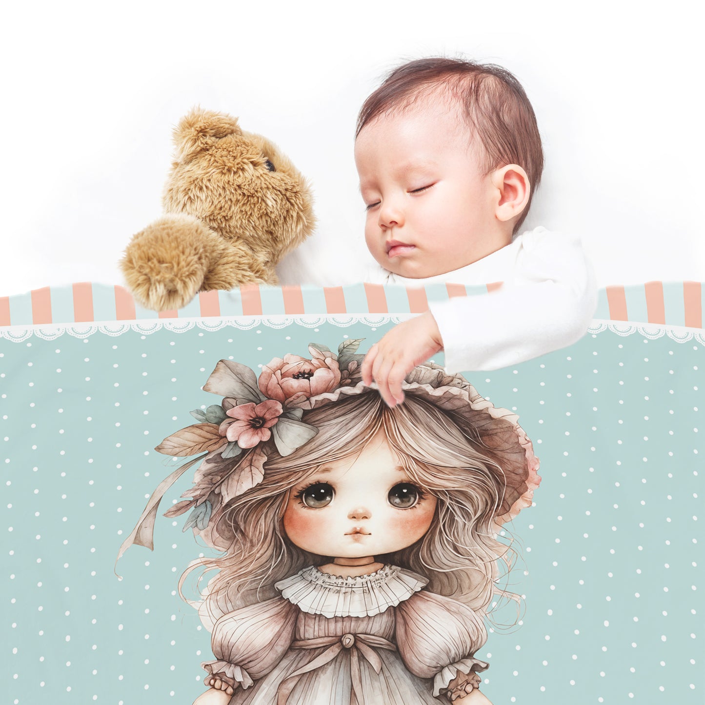 Little Miss Baby Fleece Blanket