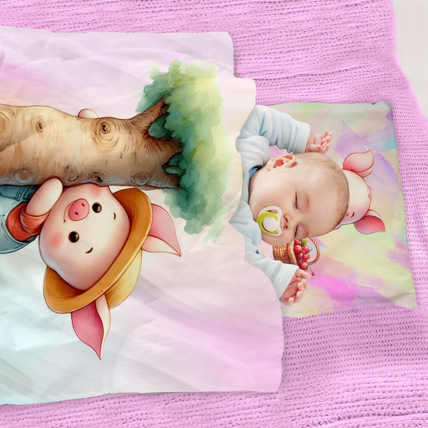 Little Piggy Climbing A Tree Cot Set