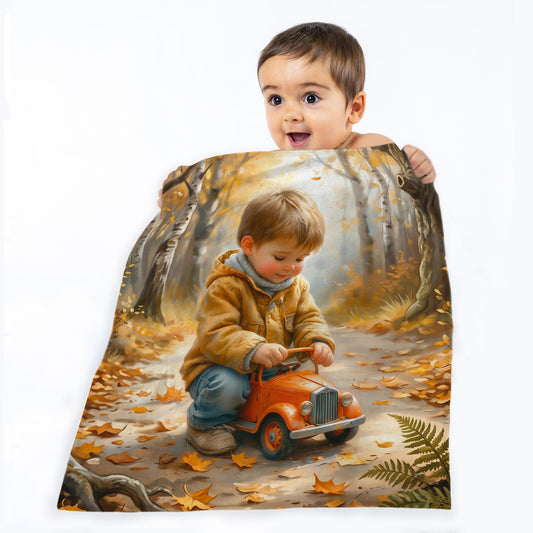 Little Toy Truck Toddler Fleece Blanket