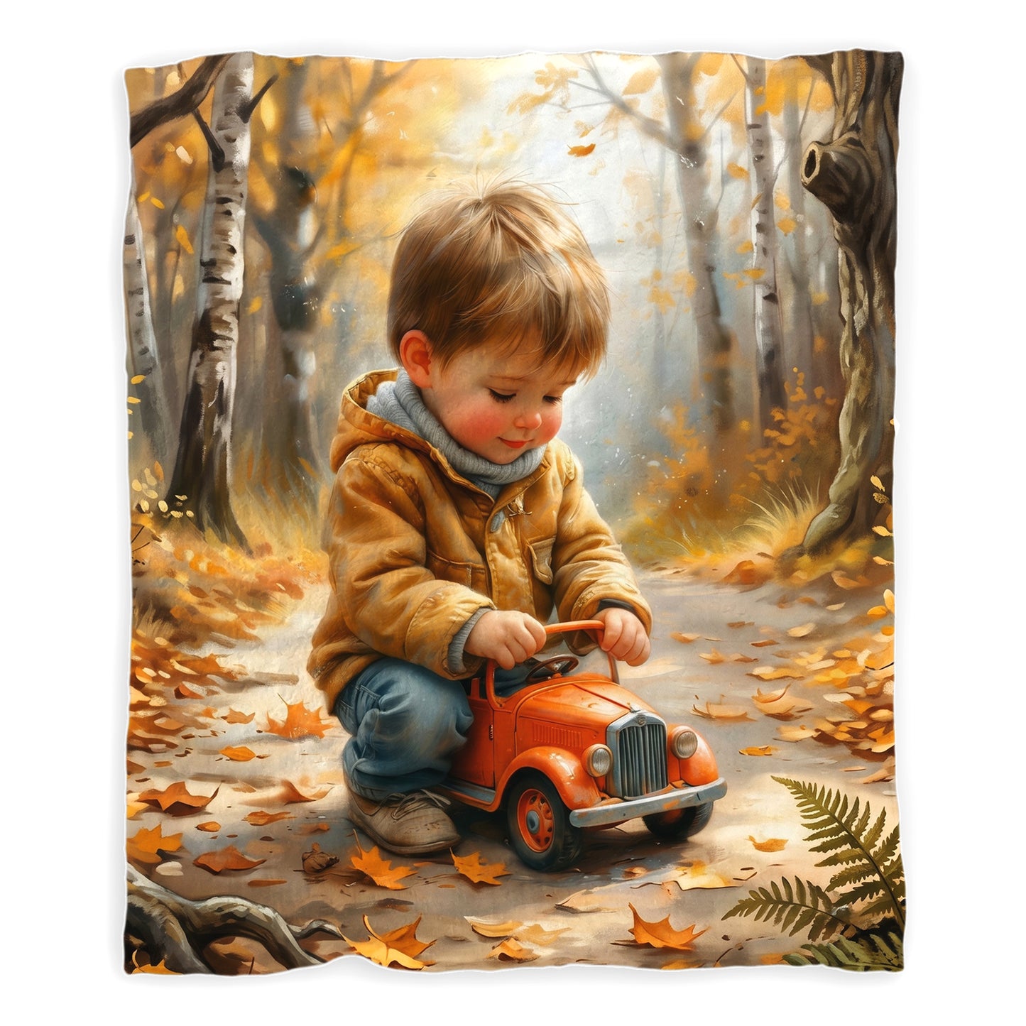 Little Toy Truck Toddler Fleece Blanket