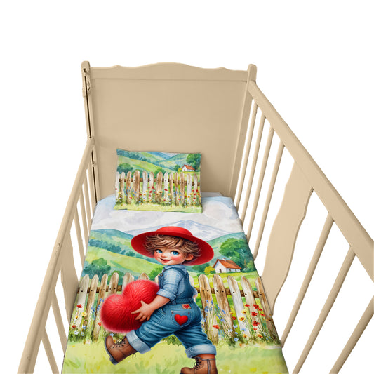 Little Valentine Farmer Cot Set