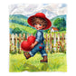 Little Valentine Farmer Toddler Fleece Blanket
