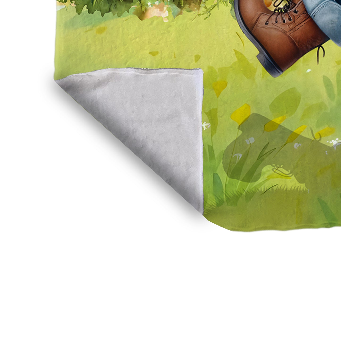 Little Valentine Farmer Toddler Fleece Blanket