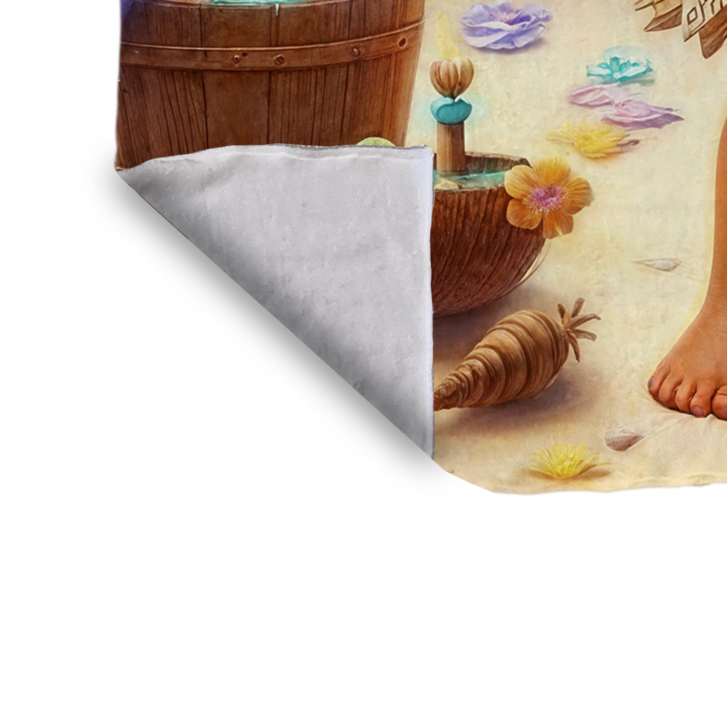 Living on an Island Toddler Fleece Blanket