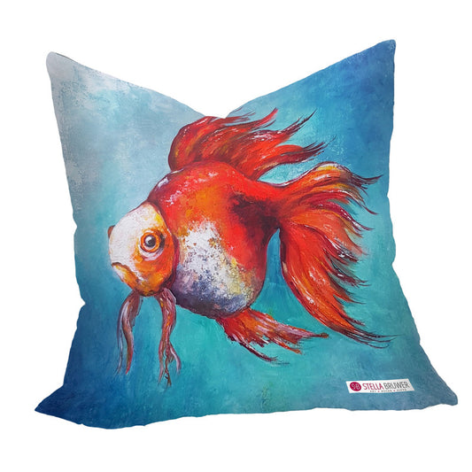 Lone Gold Fish Luxury Scatter by Stella Bruwer