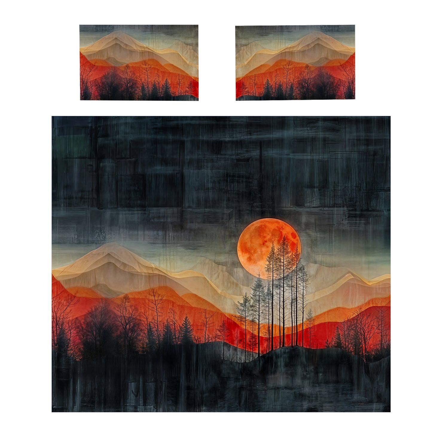 Lonely Moon Duvet Cover Set