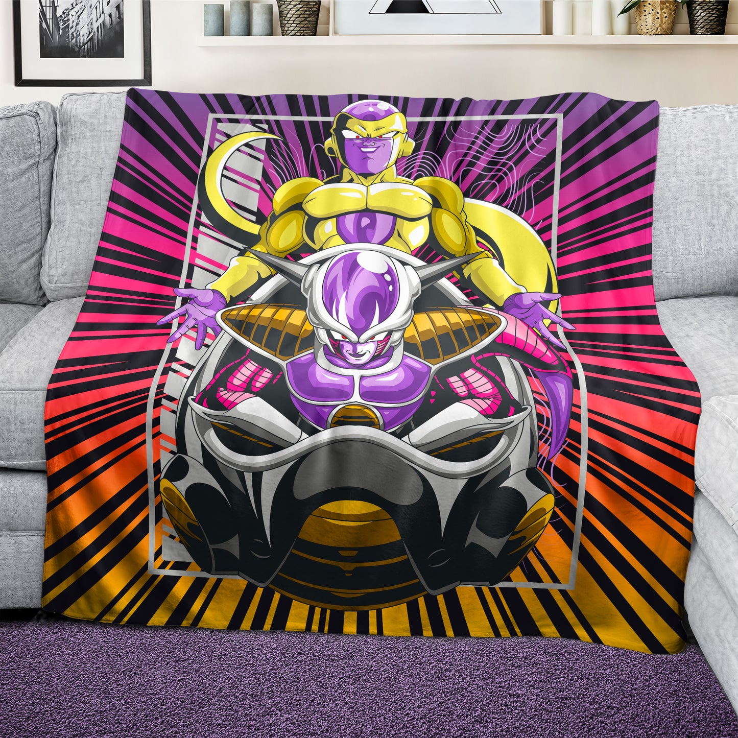 Lord Frieza Light Weight Fleece Blanket