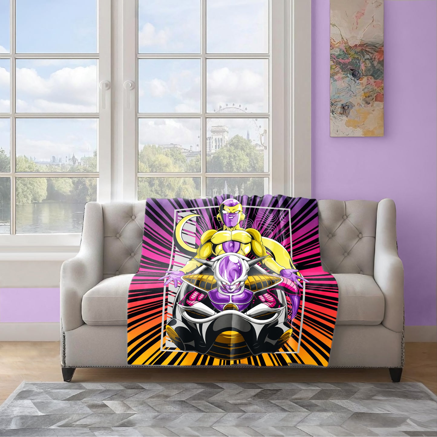 Lord Frieza Light Weight Fleece Blanket