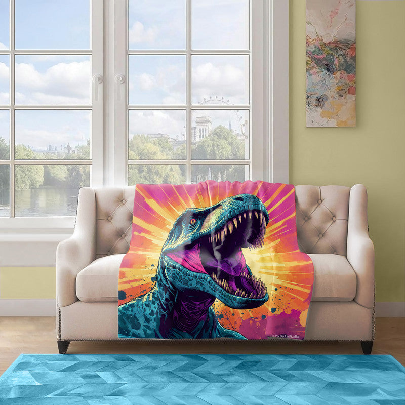 Loud Lizard Light Weight Fleece Blanket by Wikus Schalkwyk
