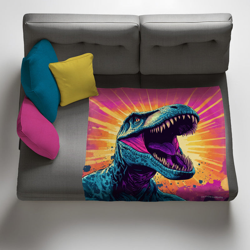Loud Lizard Light Weight Fleece Blanket by Wikus Schalkwyk