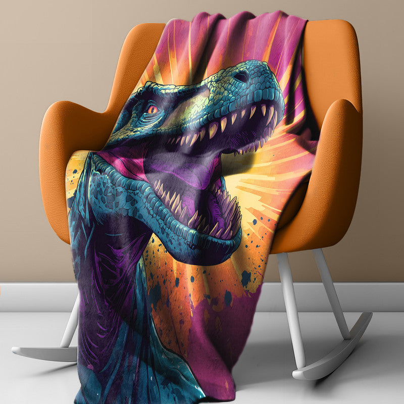 Loud Lizard Light Weight Fleece Blanket by Wikus Schalkwyk
