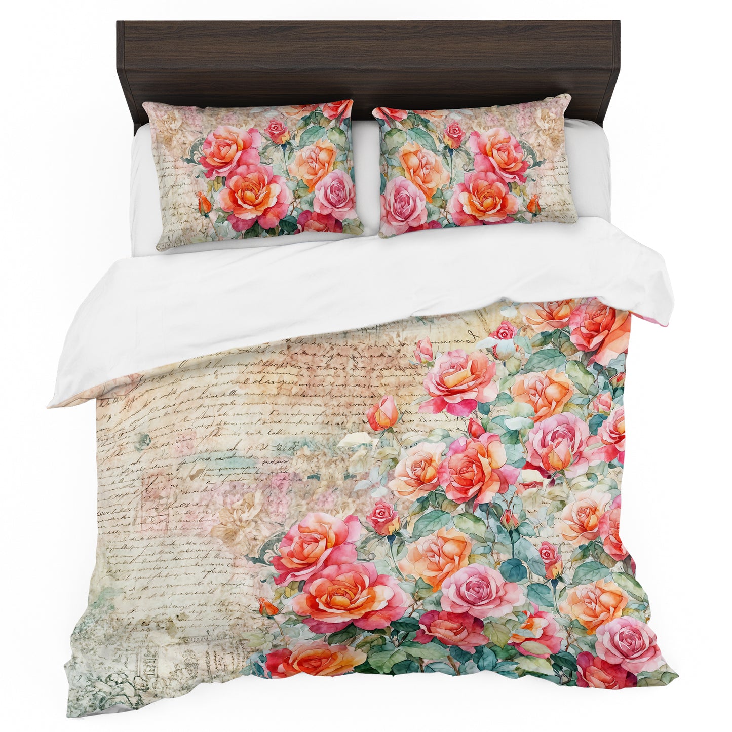 Love Notes Roses Duvet Cover Set