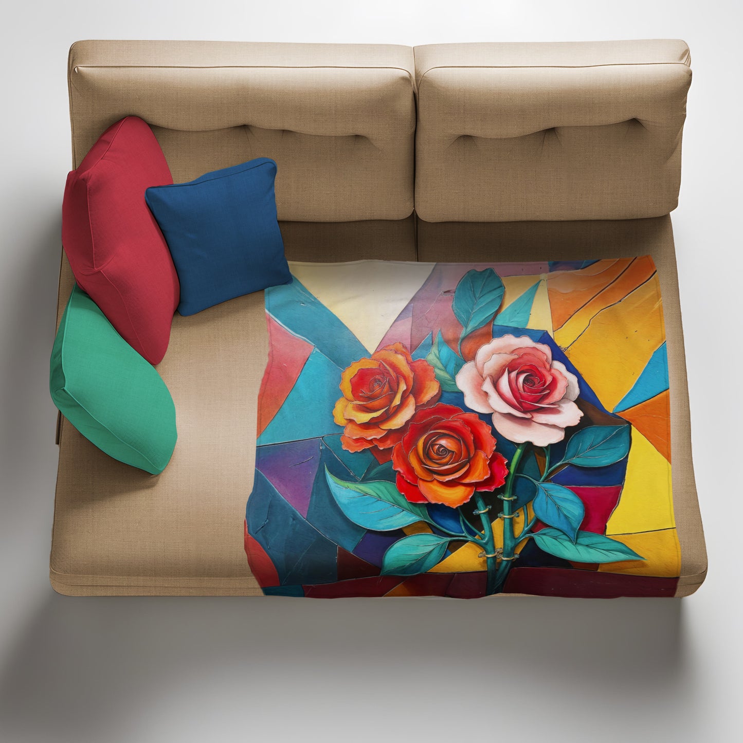 Love Of Roses Light Weight Fleece Blanket