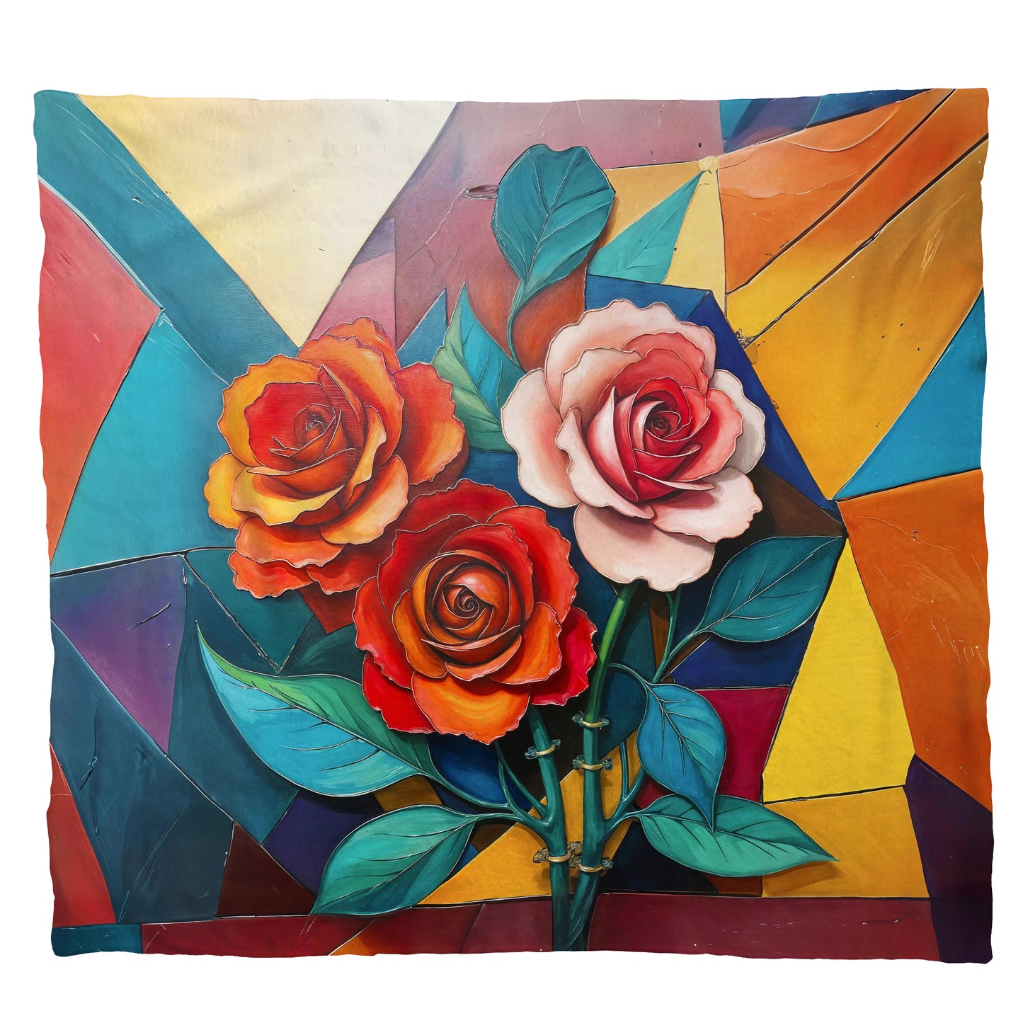 Love Of Roses Light Weight Fleece Blanket