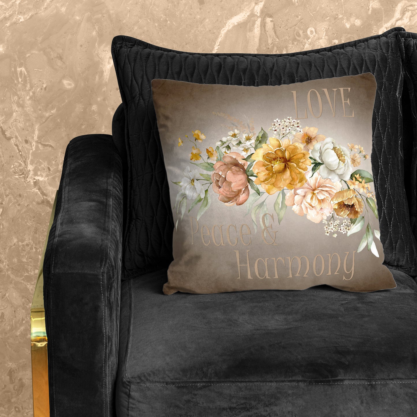 Love Peace And Harmony Luxury Scatter by Mark van Vuuren