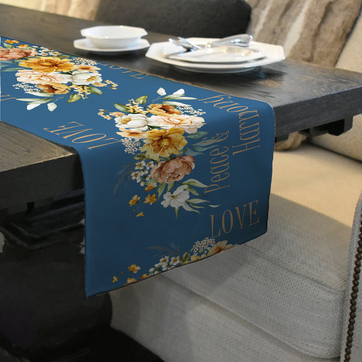 Love Peace Harmony Table Runner by Mark van Vuuren