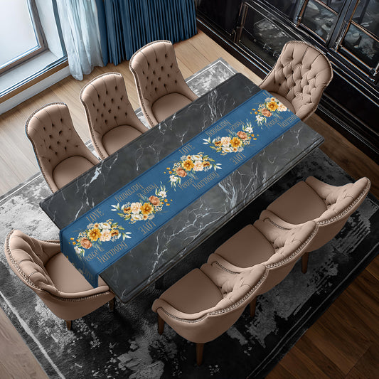 Love Peace Harmony Table Runner by Mark van Vuuren