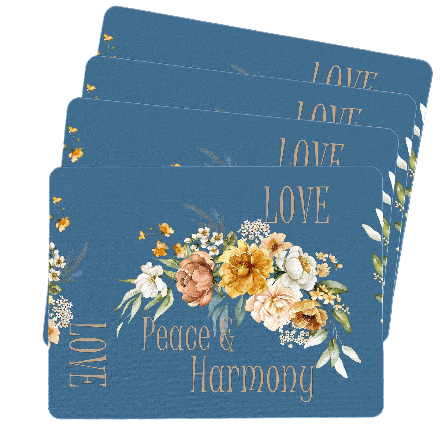 Love Peace & Harmony Placemats Mark van Vuuren