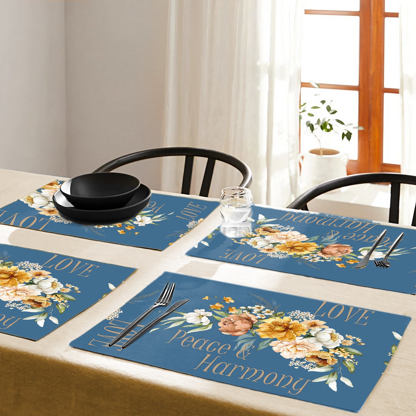 Love Peace & Harmony Placemats Mark van Vuuren