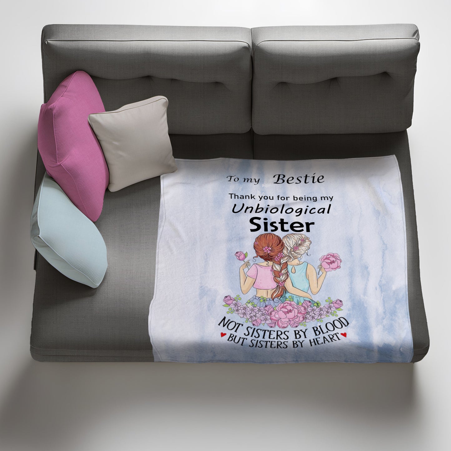 Love You Bestie Light Weight Fleece Blanket