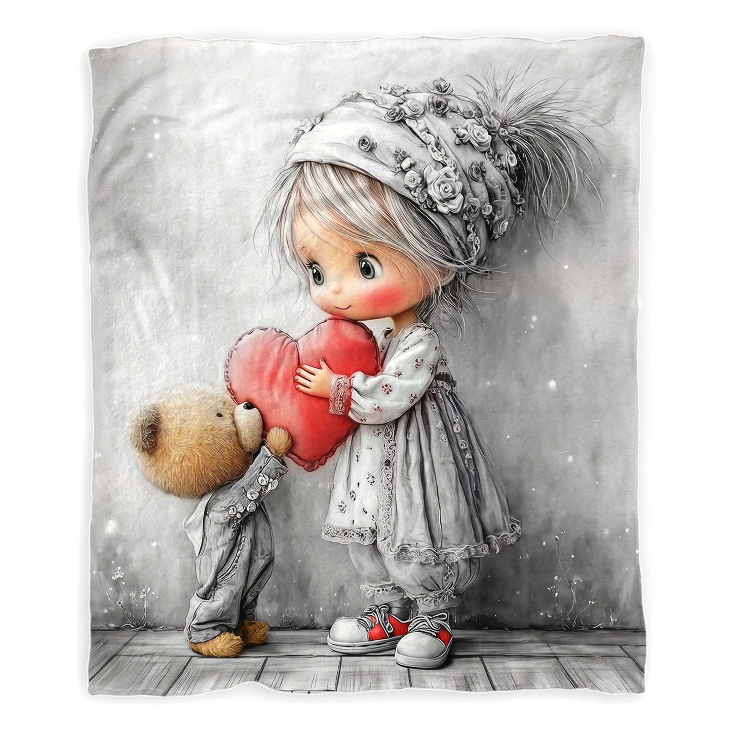 Love for a Little Friend Toddler Fleece Blanket