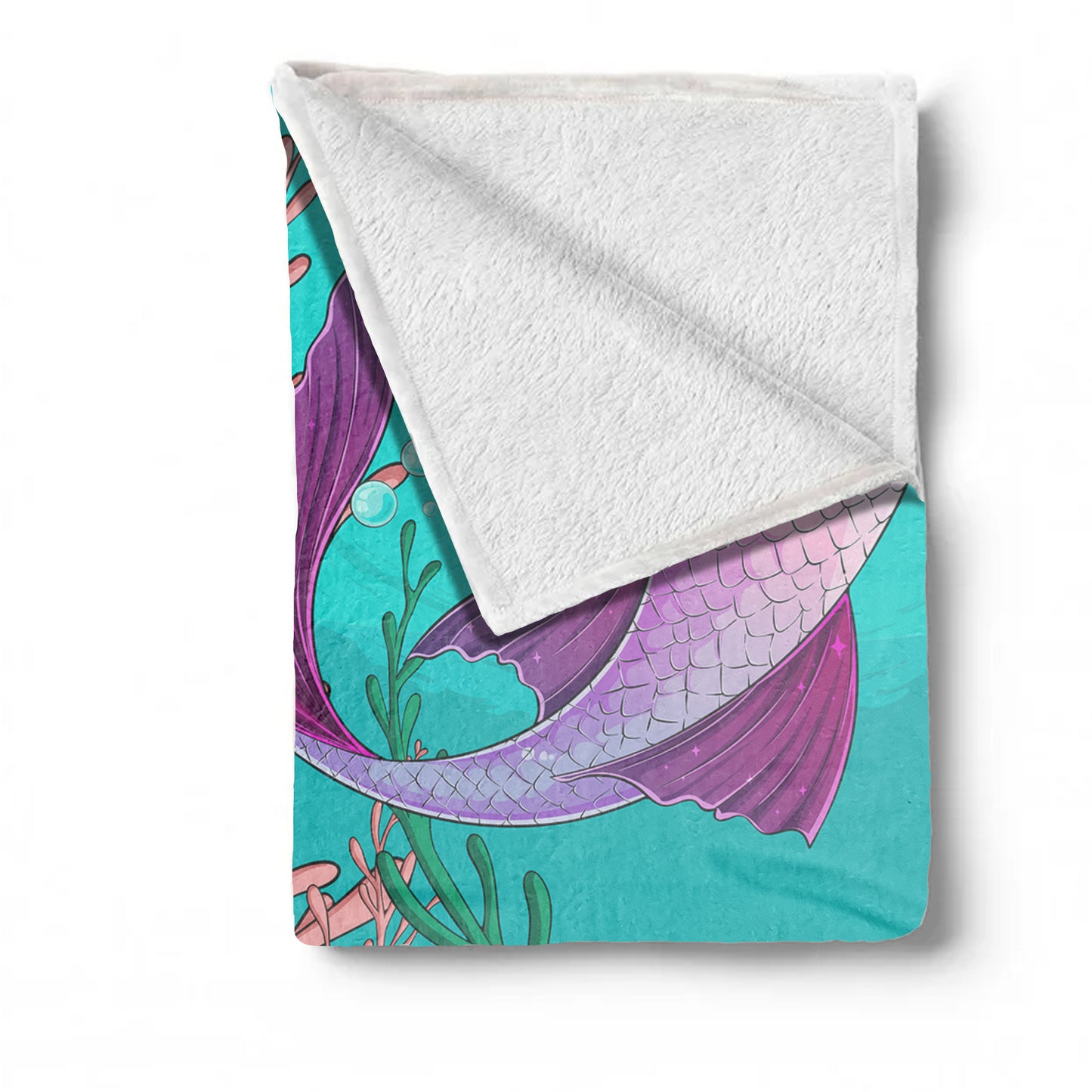 Loving Mermaid Baby Fleece Blanket
