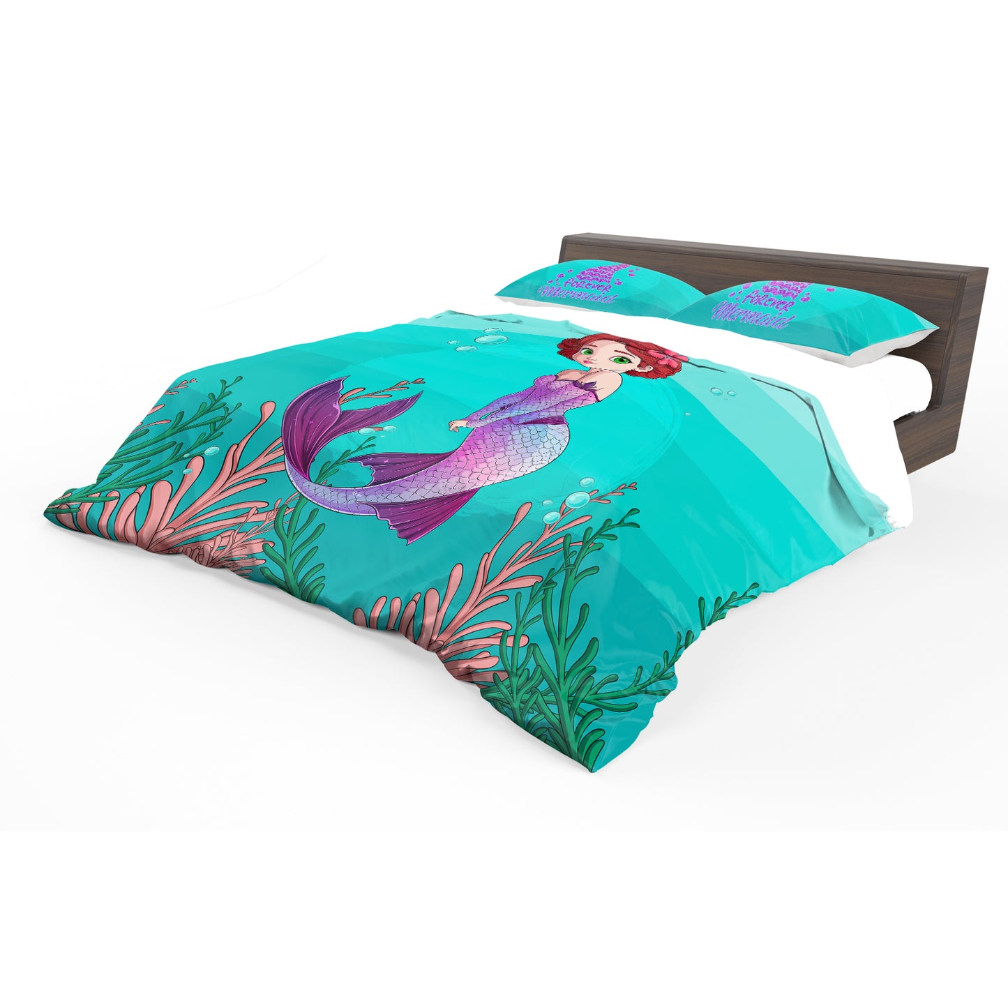 Loving Mermaid Kids Duvet Cover Set