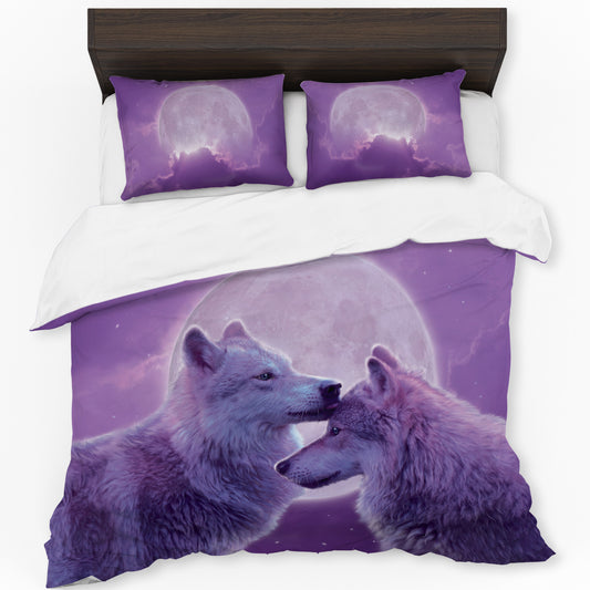 Loving Wolves Duvet Cover Set By Vincent Hie