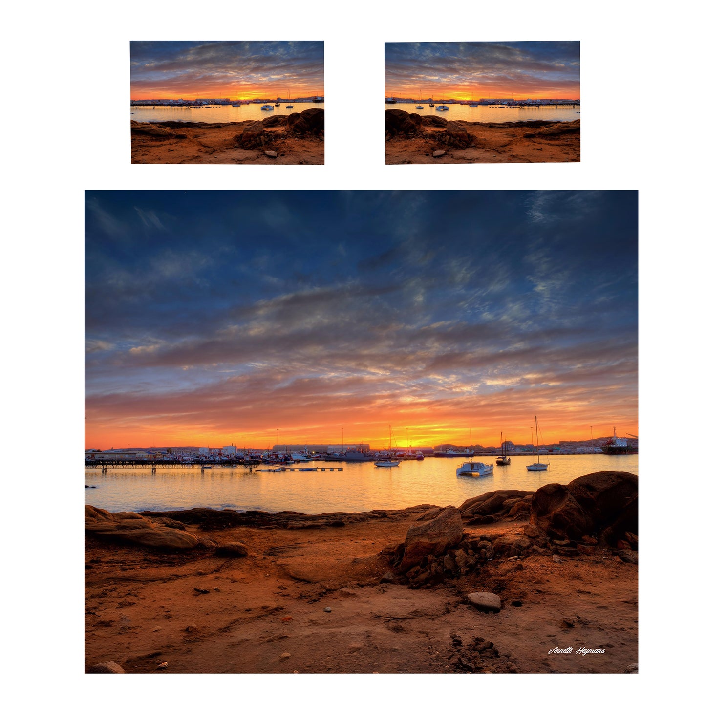 Luderitz Harbour Duvet Cover Set by Annette Heymans