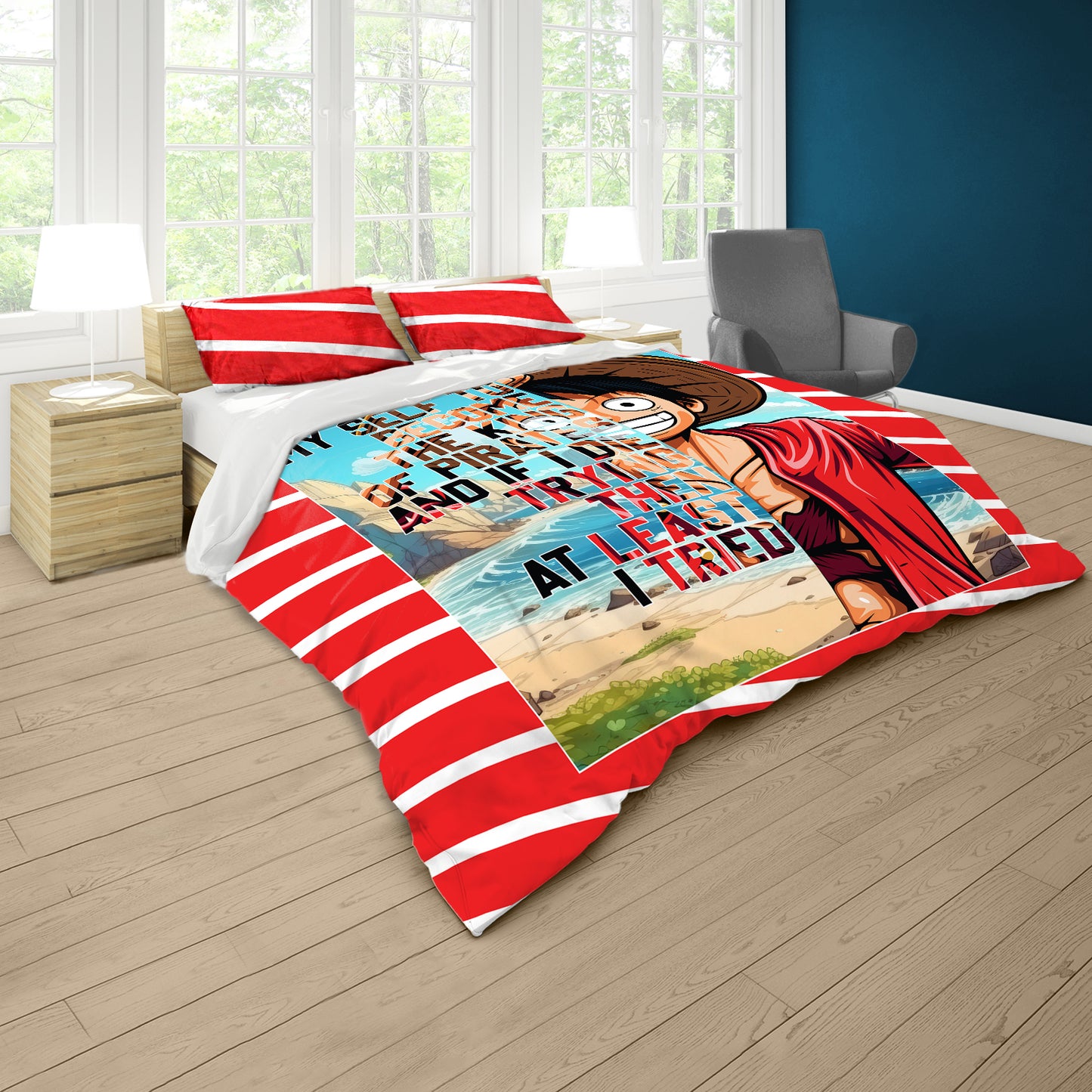 Luffy's Pledge Duvet Cover Set