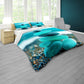 Luminous Aqua Stone Mound Duvet Cover Set