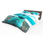 Luminous Aqua Stone Mound Duvet Cover Set