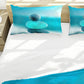 Luminous Aqua Stone Mound Duvet Cover Set