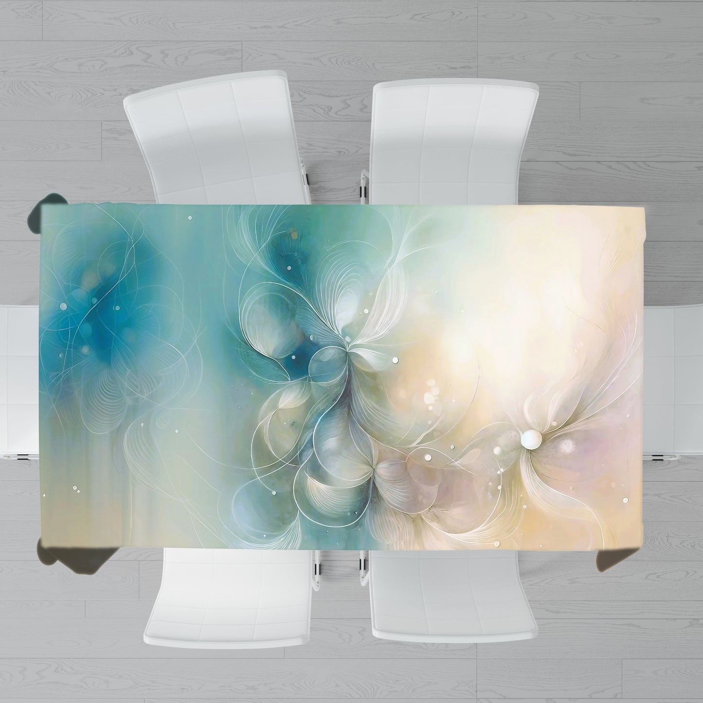 Luminous Bloomveil Rectangle Tablecloth