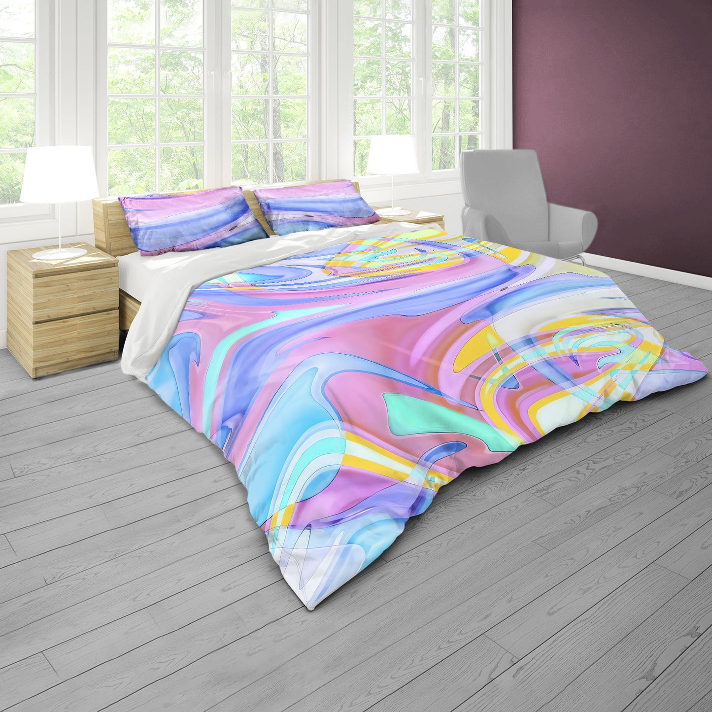 Luminous Drift Duvet Cover Set