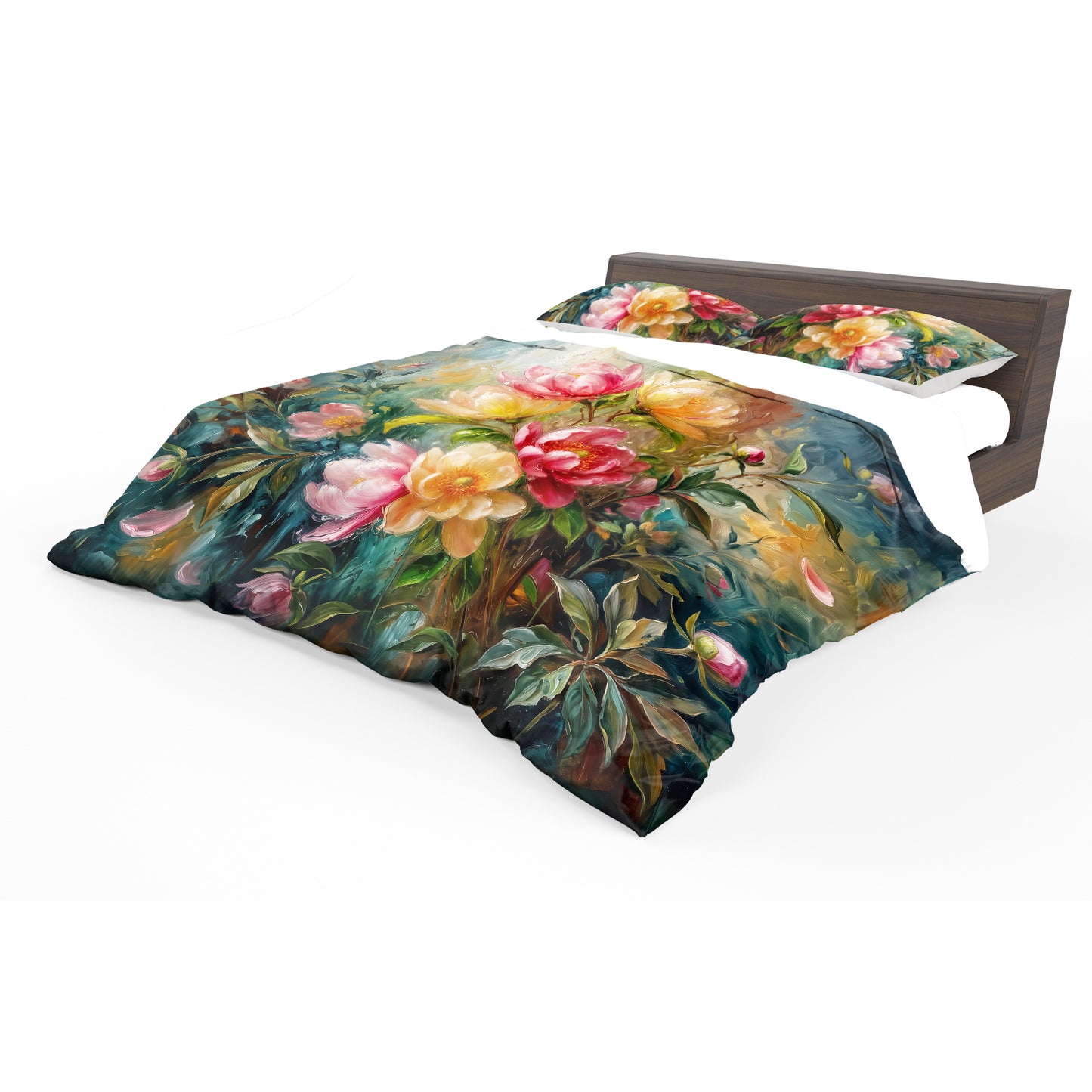 Luminous Peony Duvet Cover Set