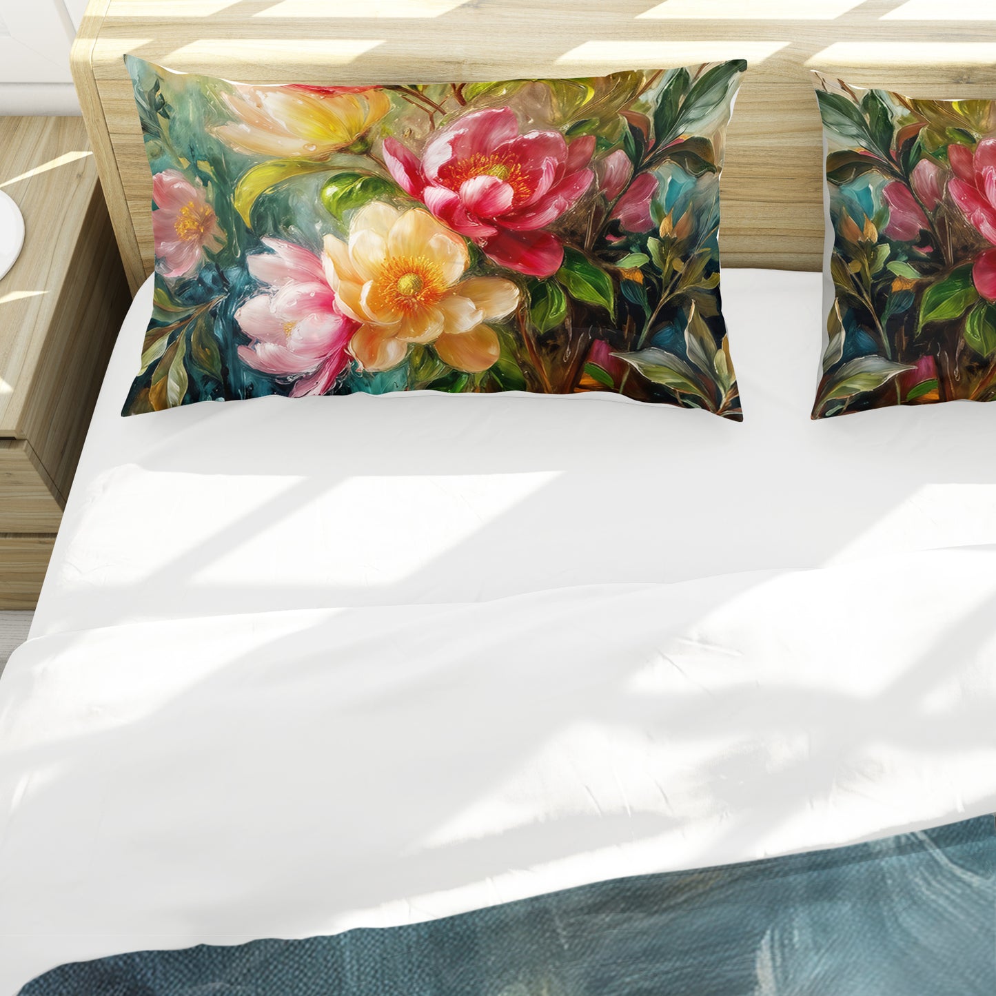 Luminous Peony Duvet Cover Set