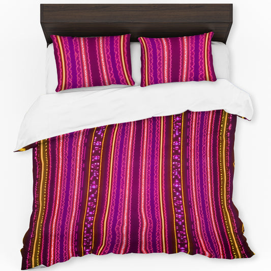 Luminous Pink Duvet Cover Set
