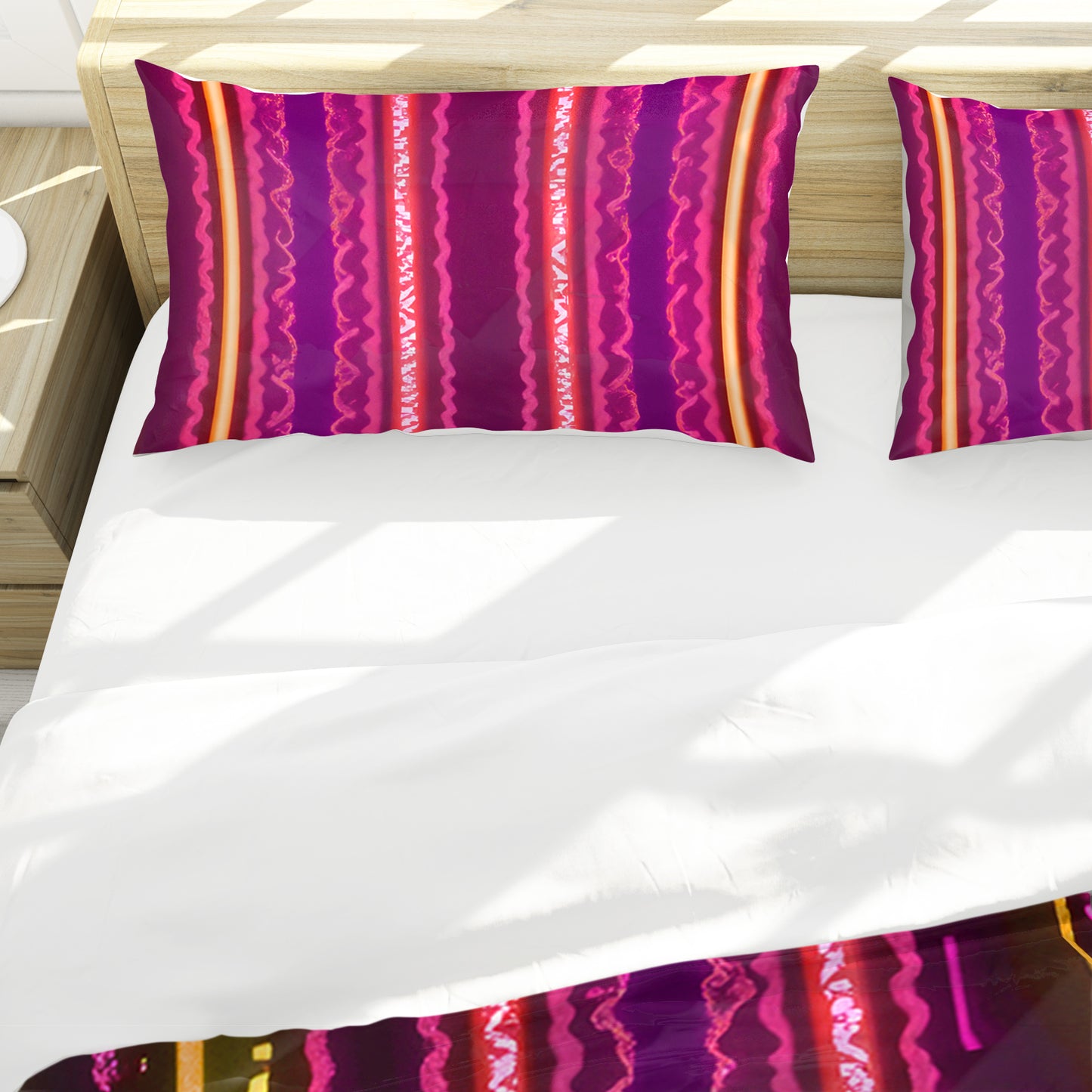Luminous Pink Duvet Cover Set