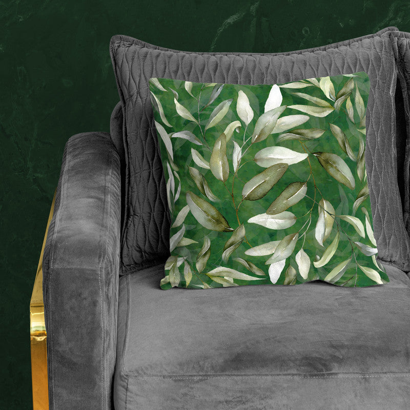 Lush Green Leaves Pattern Luxury Scatter by Mark van Vuuren
