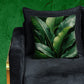 Lush Green Tropical Leaves Luxury Scatter by Nathan Pieterse