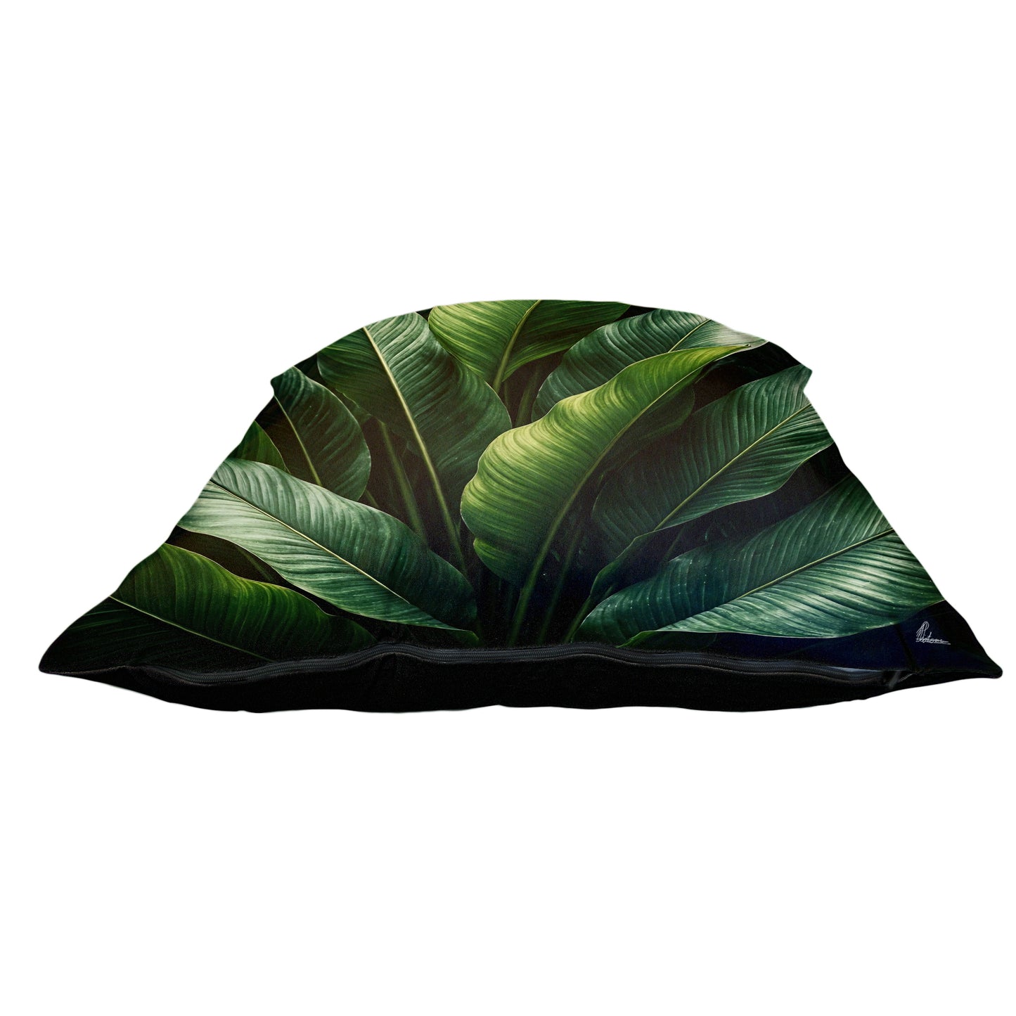 Lush Green Tropical Leaves Luxury Scatter by Nathan Pieterse