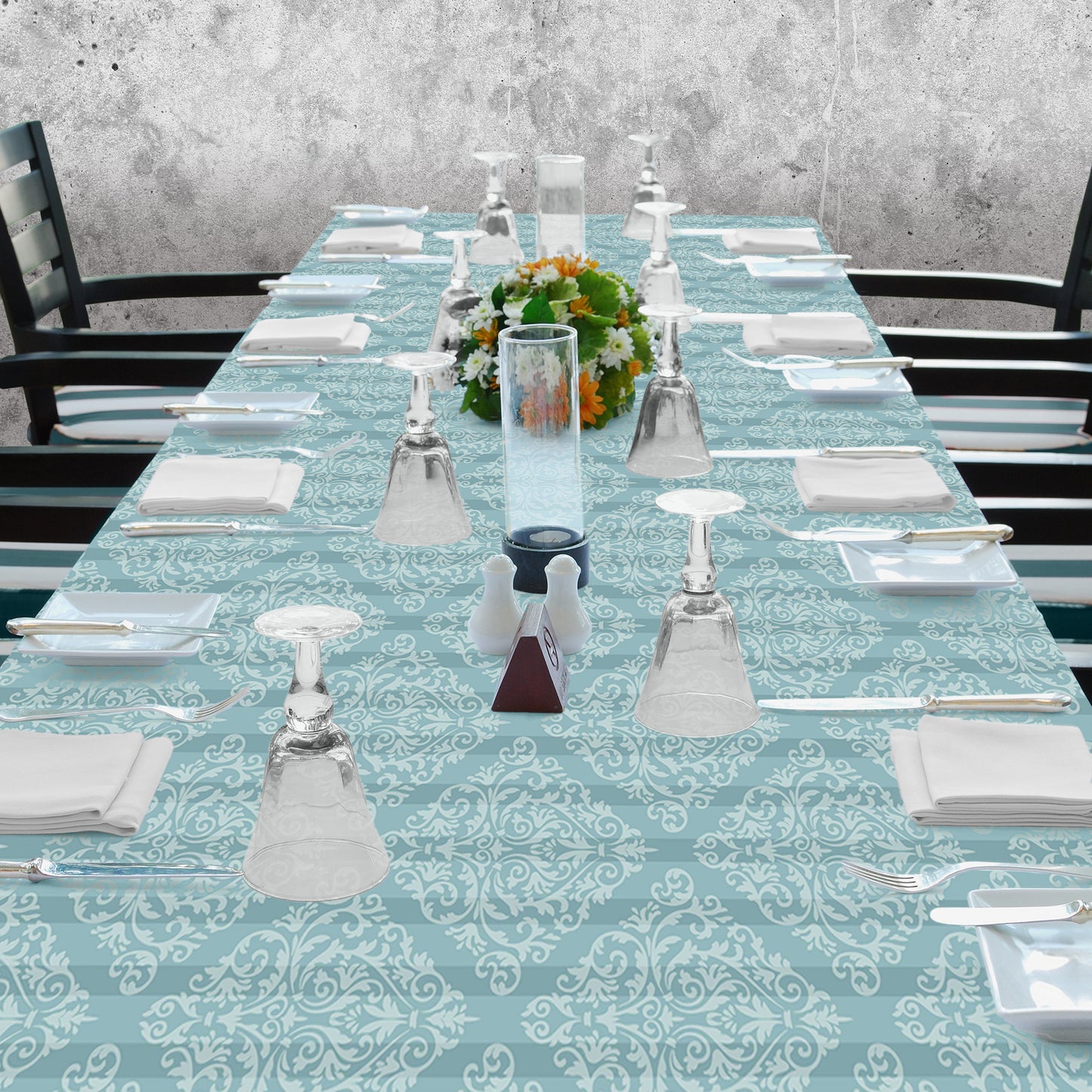 Luxury Mint Green 3m Rectangle Tablecloth